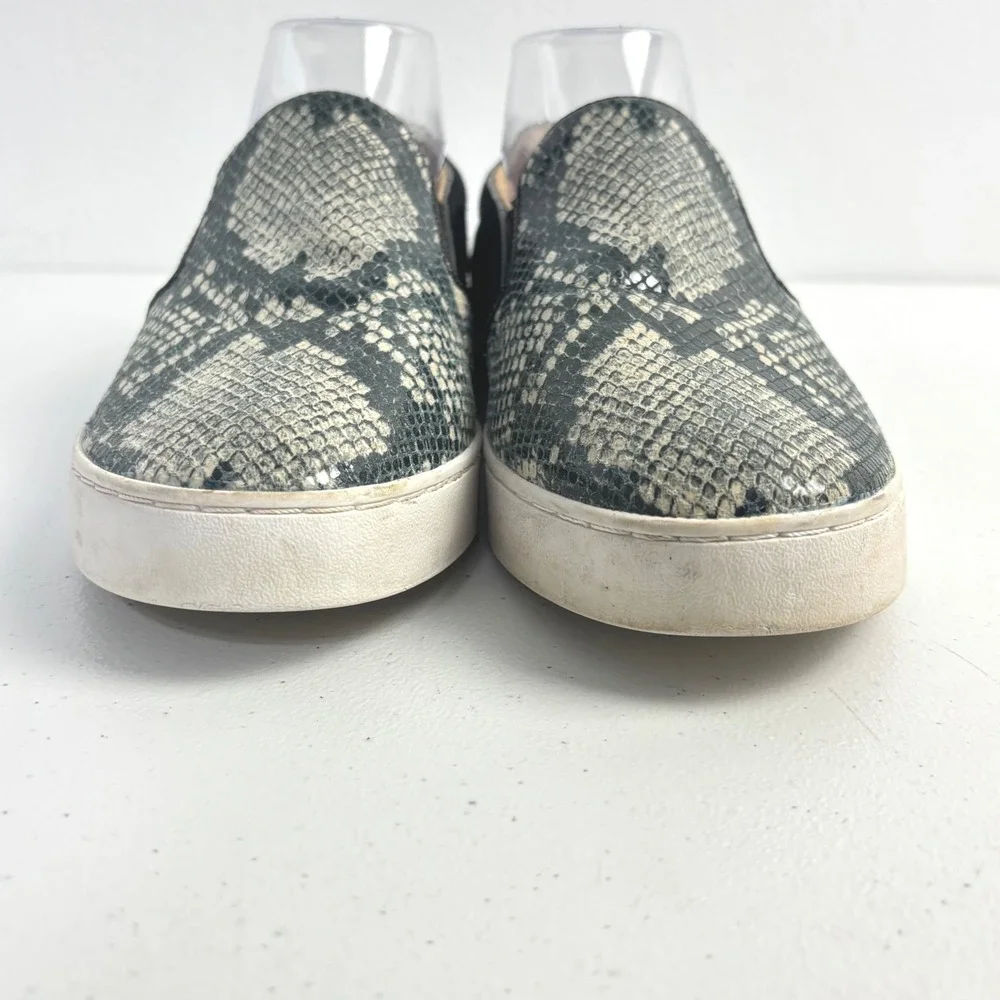 Vionic Midi Slip On Sneakers Snakeskin Print Suede Orthopedic Comfort Women  8